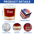 Betsy Ross 250 Years of Freedom 1776 2026 Engraved Whiskey Glass