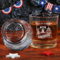 Nolaza Liberty & Capitol 250 Years Engraved Whiskey Glass