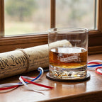 250 Years of Freedom Liberty with United States Capitol Engraved Whiskey Glass