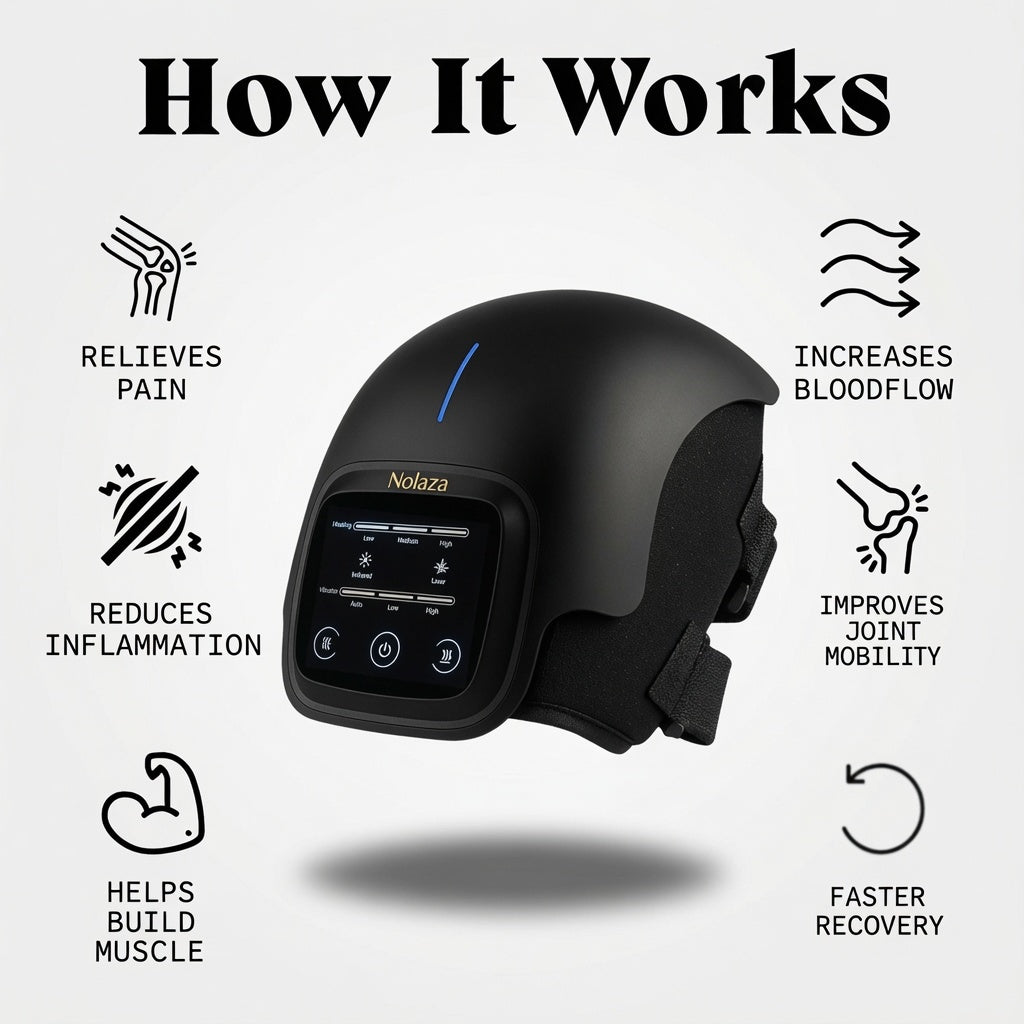 NOLAZA Knee Massages 2.0 Ultra 3 in 1 Knee Therapy Device